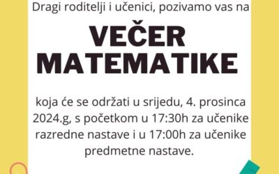 Večer matematike 2024.!