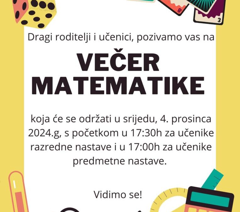 Večer matematike 2024.!