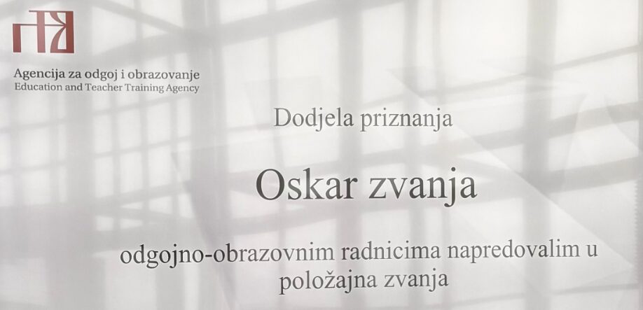 Oskar zvanja